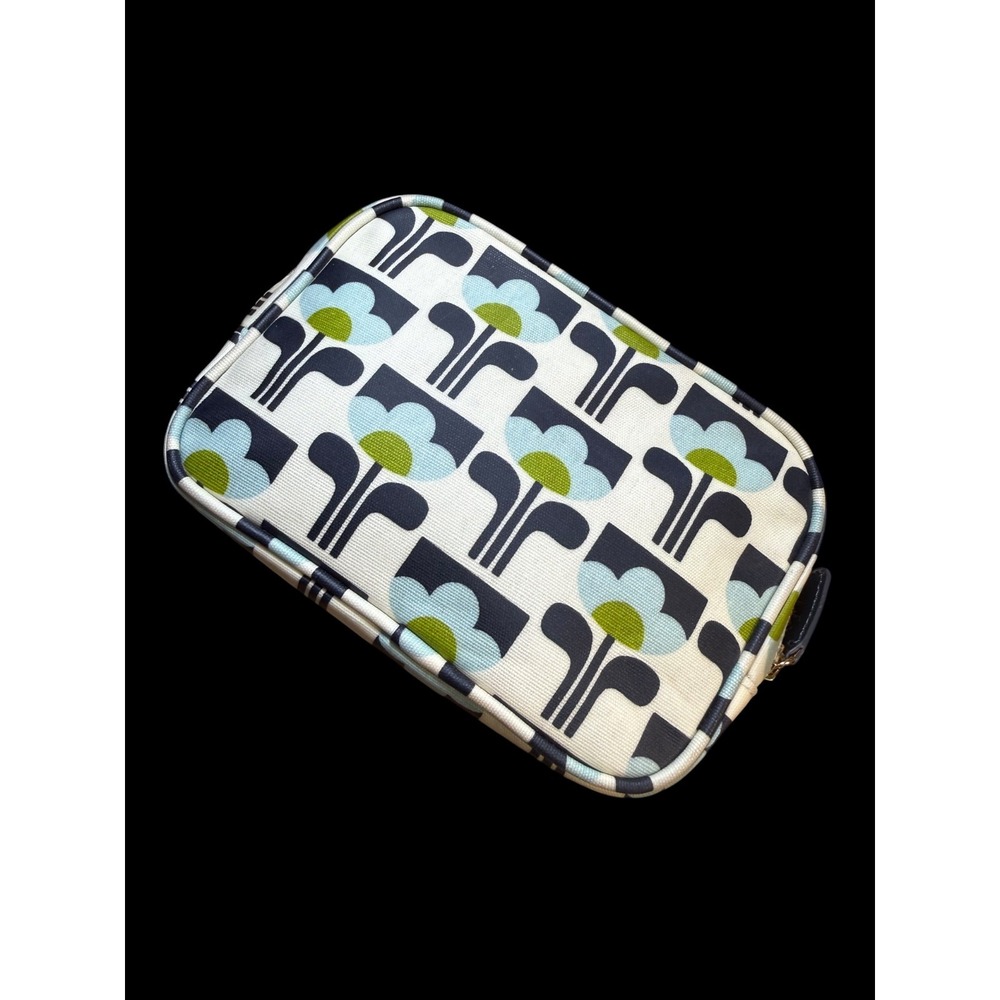 Orla Kiely for Target Poppy Flower Zip Around Toiletry Makeup Pouch Bag Lined